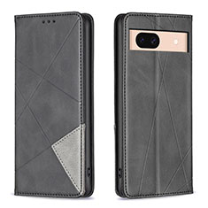 Funda de Cuero Cartera con Soporte Carcasa B07F para Google Pixel 8a 5G Negro