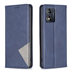 Funda de Cuero Cartera con Soporte Carcasa B07F para Motorola Moto E13 Azul