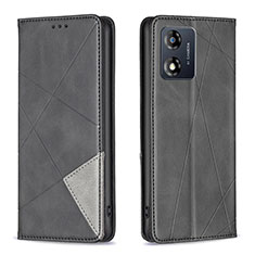 Funda de Cuero Cartera con Soporte Carcasa B07F para Motorola Moto E13 Negro