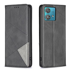 Funda de Cuero Cartera con Soporte Carcasa B07F para Motorola Moto Edge 40 Neo 5G Negro