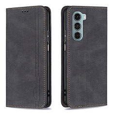 Funda de Cuero Cartera con Soporte Carcasa B07F para Motorola Moto Edge S30 5G Negro