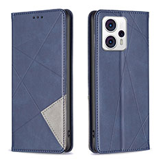 Funda de Cuero Cartera con Soporte Carcasa B07F para Motorola Moto G13 Azul