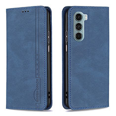 Funda de Cuero Cartera con Soporte Carcasa B07F para Motorola Moto G200 5G Azul