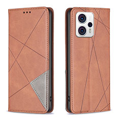 Funda de Cuero Cartera con Soporte Carcasa B07F para Motorola Moto G23 Marron