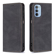 Funda de Cuero Cartera con Soporte Carcasa B07F para Motorola Moto G31 Negro