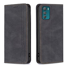 Funda de Cuero Cartera con Soporte Carcasa B07F para Motorola Moto G42 Negro