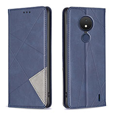 Funda de Cuero Cartera con Soporte Carcasa B07F para Nokia C21 Azul