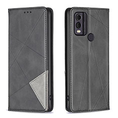 Funda de Cuero Cartera con Soporte Carcasa B07F para Nokia C22 Negro