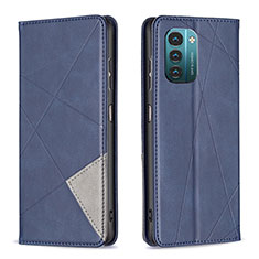 Funda de Cuero Cartera con Soporte Carcasa B07F para Nokia G11 Azul