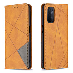 Funda de Cuero Cartera con Soporte Carcasa B07F para OnePlus Nord N200 5G Marron Claro