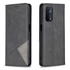 Funda de Cuero Cartera con Soporte Carcasa B07F para Oppo A93 5G Negro