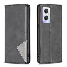 Funda de Cuero Cartera con Soporte Carcasa B07F para Oppo F21 Pro 5G Negro