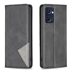 Funda de Cuero Cartera con Soporte Carcasa B07F para Oppo Find X5 Lite 5G Negro