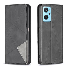 Funda de Cuero Cartera con Soporte Carcasa B07F para Oppo K10 4G Negro