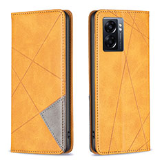 Funda de Cuero Cartera con Soporte Carcasa B07F para Oppo K10 5G India Marron Claro