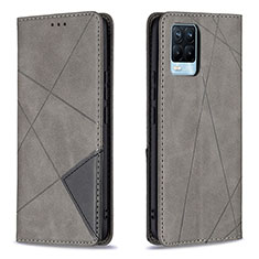 Funda de Cuero Cartera con Soporte Carcasa B07F para Realme 8 4G Gris