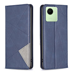 Funda de Cuero Cartera con Soporte Carcasa B07F para Realme C30 Azul