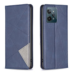 Funda de Cuero Cartera con Soporte Carcasa B07F para Realme C31 Azul