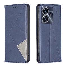 Funda de Cuero Cartera con Soporte Carcasa B07F para Realme Narzo N55 Azul