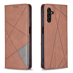 Funda de Cuero Cartera con Soporte Carcasa B07F para Samsung Galaxy A04s Marron