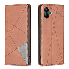 Funda de Cuero Cartera con Soporte Carcasa B07F para Samsung Galaxy A05 Marron