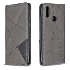 Funda de Cuero Cartera con Soporte Carcasa B07F para Samsung Galaxy A10s Gris