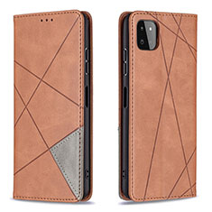 Funda de Cuero Cartera con Soporte Carcasa B07F para Samsung Galaxy A22s 5G Marron