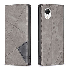 Funda de Cuero Cartera con Soporte Carcasa B07F para Samsung Galaxy A23 5G SC-56C Gris