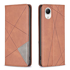 Funda de Cuero Cartera con Soporte Carcasa B07F para Samsung Galaxy A23 5G SC-56C Marron