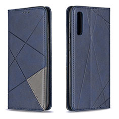 Funda de Cuero Cartera con Soporte Carcasa B07F para Samsung Galaxy A30S Azul