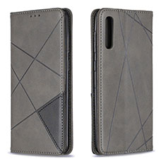 Funda de Cuero Cartera con Soporte Carcasa B07F para Samsung Galaxy A30S Gris