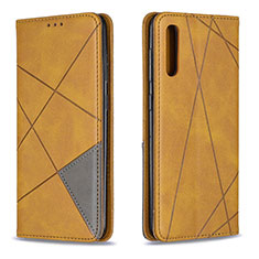 Funda de Cuero Cartera con Soporte Carcasa B07F para Samsung Galaxy A30S Marron Claro