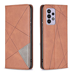 Funda de Cuero Cartera con Soporte Carcasa B07F para Samsung Galaxy A33 5G Marron