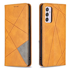 Funda de Cuero Cartera con Soporte Carcasa B07F para Samsung Galaxy A34 5G Marron Claro