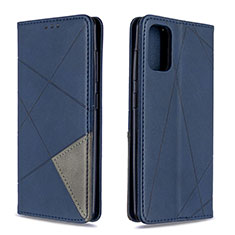 Funda de Cuero Cartera con Soporte Carcasa B07F para Samsung Galaxy A41 Azul