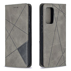 Funda de Cuero Cartera con Soporte Carcasa B07F para Samsung Galaxy A52 4G Gris