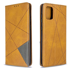 Funda de Cuero Cartera con Soporte Carcasa B07F para Samsung Galaxy A71 5G Marron Claro