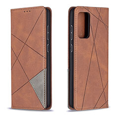 Funda de Cuero Cartera con Soporte Carcasa B07F para Samsung Galaxy A72 4G Marron