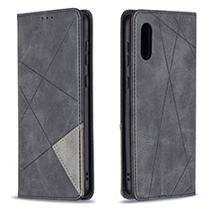 Funda de Cuero Cartera con Soporte Carcasa B07F para Samsung Galaxy M02 Negro