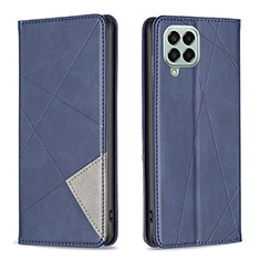 Funda de Cuero Cartera con Soporte Carcasa B07F para Samsung Galaxy M33 5G Azul