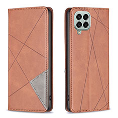 Funda de Cuero Cartera con Soporte Carcasa B07F para Samsung Galaxy M33 5G Marron