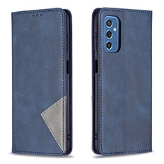 Funda de Cuero Cartera con Soporte Carcasa B07F para Samsung Galaxy M52 5G Azul