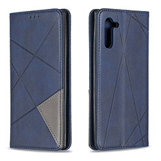 Funda de Cuero Cartera con Soporte Carcasa B07F para Samsung Galaxy Note 10 5G Azul