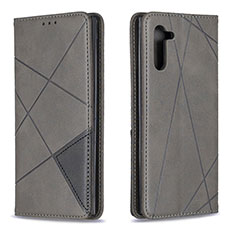 Funda de Cuero Cartera con Soporte Carcasa B07F para Samsung Galaxy Note 10 5G Gris