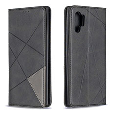 Funda de Cuero Cartera con Soporte Carcasa B07F para Samsung Galaxy Note 10 Plus 5G Negro