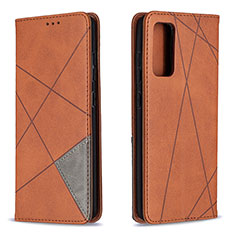 Funda de Cuero Cartera con Soporte Carcasa B07F para Samsung Galaxy S20 FE (2022) 5G Marron