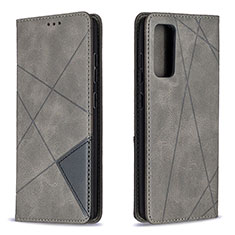 Funda de Cuero Cartera con Soporte Carcasa B07F para Samsung Galaxy S20 FE 4G Gris