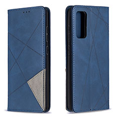 Funda de Cuero Cartera con Soporte Carcasa B07F para Samsung Galaxy S20 Lite 5G Azul