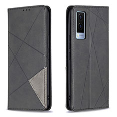 Funda de Cuero Cartera con Soporte Carcasa B07F para Vivo V21e 5G Negro