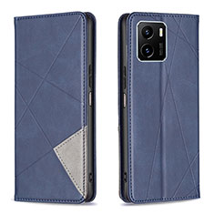 Funda de Cuero Cartera con Soporte Carcasa B07F para Vivo Y01A Azul